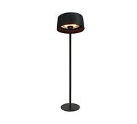 Favex Sirmione Parasol Chauffant Électrique en Acier, Noir, 2100W