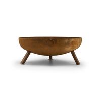 Favilla - Bombe en acier corten (Ø 79 cm, 4 mm, 26 kg) - aspect rouillé, résistant aux intempéries, pour le jardin, la terrasse et l'extérieur