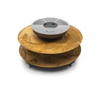 Favilla 'Sina' Fire Bowl with Grill Ring & Grill Plate / Griddle - 2in1 fire pit and grill in Corten steel for garden, patio, camping & outdoor