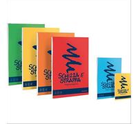 Favini Schizza et déchirure Cahier d'écriture 150 feuilles Blanc A5