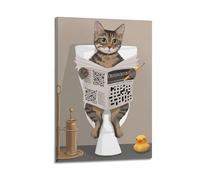 FAVIRXPYU Impression sur toile avec mots croisés - Illustration animale - Décoration murale moderne pour chambre à coucher - 30 x 45 cm