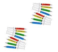 FAVOMOTO 24 Pièces Stylo À Bille Stylo Seringue Stylo Surligneurs De Couleur Stylo À Bille Aiguille Seringue Stylo L'Aiguille Aquarelle Stylo Fluorescence Stylo Stylo À Bille