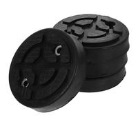 FAVOMOTO Élévateur de voiture : chevilles en caoutchouc - Chevilles élévatrices : coussin de levage - Coussinets élévateurs de levage automatique pour voitures, 4 pièces bras en caoutchouc ronds pour