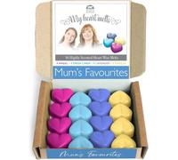 Favoris De Maman-Mélange De Cire Fondue-4 De Chaque : 4 Anges,4 Lin Frais,4 Lavande,4 Cires Fondues Vanille,Coffret Cadeau Pour La Fête Des Mères 16 X 5 G En Forme De C?Ur Parfumé.