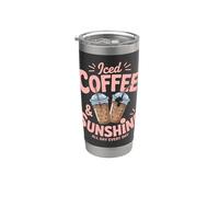 Favoris des amateurs de café glacé et de café soleil Gobelet isotherme en acier inoxydable double paroi
