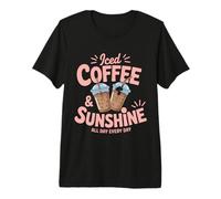 Favoris des Amateurs de café glacé et de café Soleil T-Shirt Haut de Gamme
