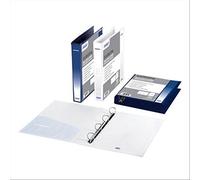 Favorit 100460461 - Classeur avec Poche Personnalisable 22 x 30 cm, 4 Anneaux Ronds diamètre 25 mm, Blanc