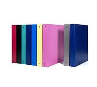 Favorit 100460532 Classeur Format intérieur 22 x 30 cm, 4 Anneaux en D H 50 mm, Noir