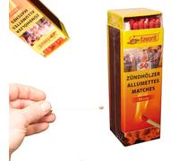 favorit 1242 (2) Lot de 100 allumettes de 10 cm de long - Bon marché - Allume-feu de poêle, allume-charbon, allume-feu, allume-feu, allume-feu de cheminée - Écologique - 1242 (2)