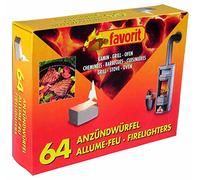 Favorit 1249 Boîte de 64 Allume-feu pour Barbecue, cheminée et poêle