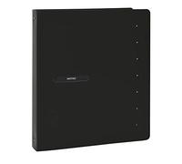 Favorit 400113811 Classeur Matrix format intérieur 22 x 30 cm 4 anneaux diamètre 30, noir