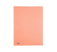 Favorit 400116620 Porte-vues P @ Stel avec 40 pochettes lisses, format intérieur 22 x 30 cm, couleur pêche