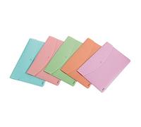 Favorit 400121107 P@Star Lot de 5 porte-documents avec bouton A4