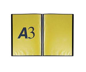 Favorit 400136594 Porte-documents avec 40 enveloppes, 29,7 x 42 cm, noir