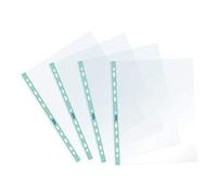Favorit 400136868 Lot de 25 enveloppes transparentes, perforation universelle, format intérieur 22 x 30 cm, finition lisse, pour feuilles A4, avec bande bleu pastel