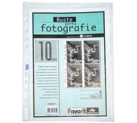 Favorit Busta Porta Foto 8 Tasche, 10 Pezzi, 10 x 15 cm, Buccia d'arancia