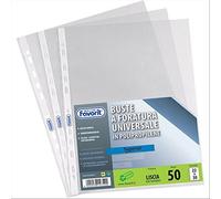 Favorit – Pochettes perforées universelles – Transparentes haute épaisseur – 10 pièces 50 x 70 cm