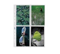 Favorit, Buste Porta Foto 4 Tasche, 10 Pezzi, 10 x 15 cm, Lisce e Trasparenti