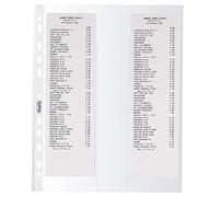 Favorit, Buste Trasparenti porta scontrini, 10 Pezzi, Formato tasche 8 x 30 cm, Buccia d'arancia