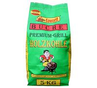 Favorit Charbon de Bois de hêtre 5 kg (Charbon de Bois de qualité supérieure - en Bois de hêtre Pur, Gros Grains, braises durables) 5500