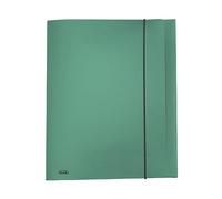 Favorit Chemise à 3 rabats avec élastique en métal format 24 x 33 cm dos 0-1 vert métallisé
