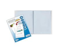 FAVORIT Chemise avec enveloppes fixes et pochette frontale personnalisable - 100 feuilles transparentes - 22x30 cm A4