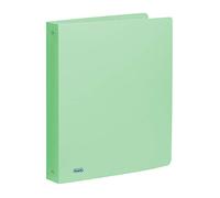 Favorit Classeur en polypropylène pastel, 22 x 30 cm, 4 anneaux ronds de 30 mm, vert pastel