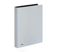 Favorit Classeur métallique format 22 x 30 cm à 4 anneaux ronds diamètre 30 mm gris métallisé