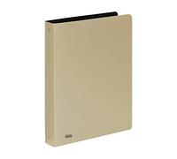Favorit Classeur métallique format 22 x 30 cm à 4 anneaux ronds diamètre 30 mm or métallisé