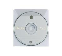 Favorit, Busta porta CD/DVD, 25 Pezzi, Formato interno 12,5 x 12, 5 cm, con patella di chiusura, Trasparente