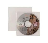 Favorit - Enveloppe CD/DVD - capacité : 1 CD/DVD - transparent (pack de 25)