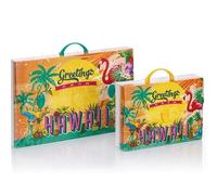 Favorit Koffer mit Aufdruck Hawaii Aloha aus - Couvre-lit en polypropylène - Format 56,5 x 36,5 cm - Rücken 5,5 cm - Runder Griff und Zwei Verschlüsse, Multicolore, Formato 56,5x36,5 dorso 5,5 cm,
