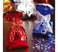 Favorit Lot de 100 enveloppes de couleur bleu métallisé format 20 x 35 cm