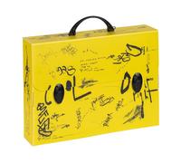 Favorit Mallette en polypropylène alvéolaire avec impression en haute résolution COOL, dimensions 37,5 x 27 cm, dos 8 cm, 2 fermetures