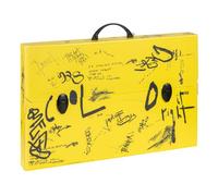 Favorit Mallette en polypropylène alvéolaire avec impression en haute résolution COOL, dimensions 56,5 x 36,5 cm, dos 5,5 cm, 2 fermetures