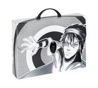 Favorit Mallette en polypropylène alvéolaire avec impression en haute résolution MANGA Black Man, dimensions 37,5 x 27 cm, dos 8 cm, 1 fermeture