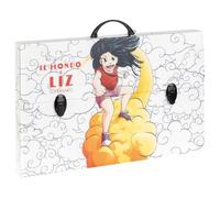 Favorit Mallette en polypropylène alvéolaire avec impression en haute résolution MANGA Il Mondo di Liz, dimensions 56,5 x 36,5 cm, dos 5 cm, 2 fermetures