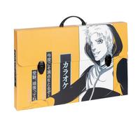 Favorit Mallette en polypropylène alvéolaire avec impression en haute résolution MANGA Yellow Man, dimensions 56,5 x 36,5 cm, dos 5 cm, 2 fermetures