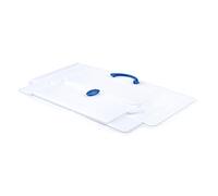 Favorit Mallette neutre à monter 'Every Line' en polypropylène alvéolaire, format 36,5 x 56,5 cm avec dos 5,5 cm, poignée arrondie, fermeture colorée aléatoire, convient pour contenir rangée de 60 cm