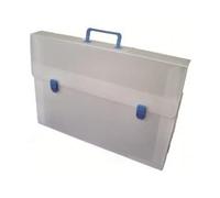 Favorit Mallette neutre 'Every Line' en polypropylène alvéolaire, format 27 x 37,5 cm avec dos 5 cm, poignée arrondie, fermetures colorées aléatoires