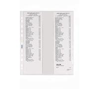 Favorit Punched Pockets for Cash Register Receipts Pochette transparente Letter Polypropylène (PP) 6 pièce(s)