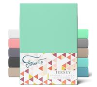 Favorito Drap-housse pour matelas en jersey - 100% coton, Coton, Lagune, 180 x 200 - 200 x 200 cm