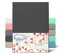 Favorito Drap-housse pour matelas en jersey - 100% coton, Coton, noir, 90x200 - 100x200 cm