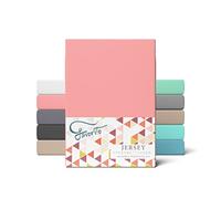 Favorito Drap-housse pour matelas en jersey - 100% coton, Coton, rose, 140 x 200 - 160 x 200 cm