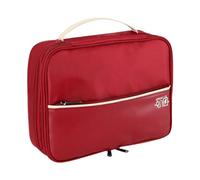 FAVORTALK Organiseur de câbles étanche à 3 couches pour appareils électroniques de voyage, sac technique multifonction pour charger la banque de téléphone portable et disque dur - Bordeaux B21605