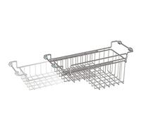 FavoThings Support de séchage Extensible pour évier de Cuisine, Porte-éponge, Brosse, Savon, Chiffon, en Acier Inoxydable (31,1 cm à 43,8 cm)