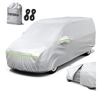 Favoto Bâche de Voiture, imperméable, Coupe-Vent, Anti-poussière, Protection UV, pour l'hiver et l'été, Toute l'année (pour MPV 495-535cm)