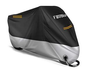 Favoto Bache Moto Exterieur Etanche Imperméable 210D Oxford Housse Moto