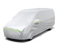 Favoto Bâche Voiture Exterieur Housse de Protection Couverture Imperméable Auto, Ouverte Latérale pour Cabine, Doublure en Coton, Anti UV Neige Poussière pour MPV 525x185x160cm
