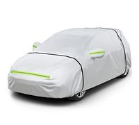 Favoto Bâche Voiture Exterieur Housse de Protection PEVA Couverture Imperméable Auto, Ouverte Latérale pour Cabine, Doublure en Coton Respirant, Anti UV Neige Poussière pour À Hayon 435x180x160cm